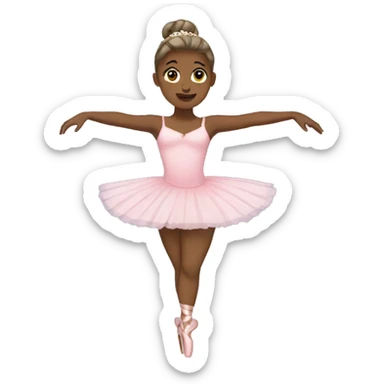wednesday as a ballerina sticker