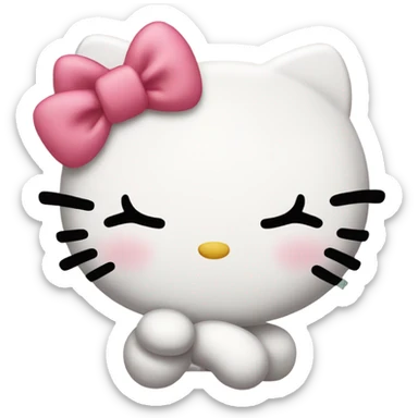 Hello kitty sleep  sticker