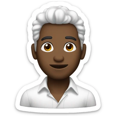 Chico lindo de pelo negro y tez blanca sticker