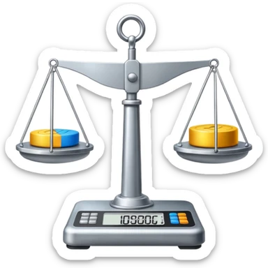 Market Scale Weight sticker