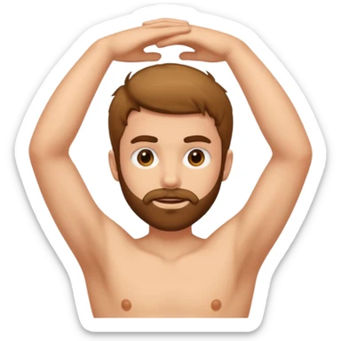 armpit hair sticker