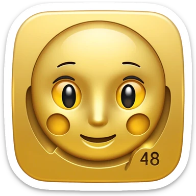 ascii:48 in gold sticker