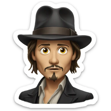Johnny Depp sticker