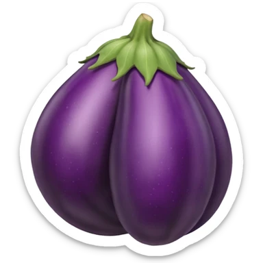 Eggplant with veins sticker