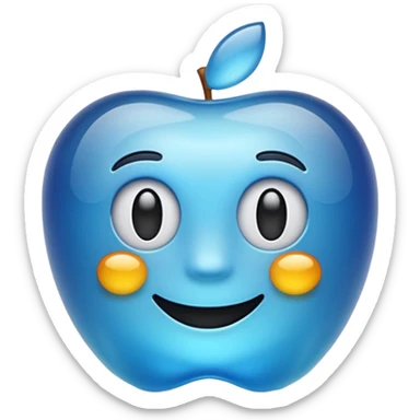 Make a standard set of emoji (all) in the style of glass from Apple company, volumetric with a 3D effect and a transparency effect, and a small one with a blue gradient or light blue The full set of emoticons sticker
