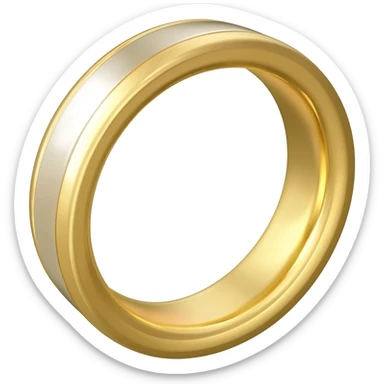 Glowing marriage ring sticker