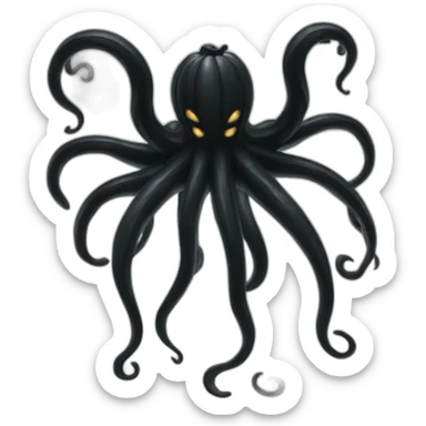 black pumpkin venom tentacles sticker