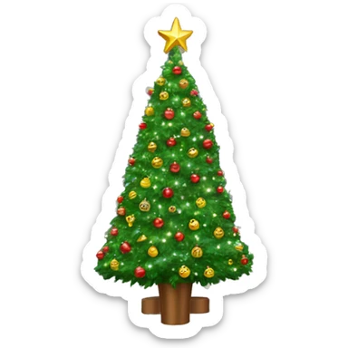 New York Christmas tree from Rockefeller Center sticker