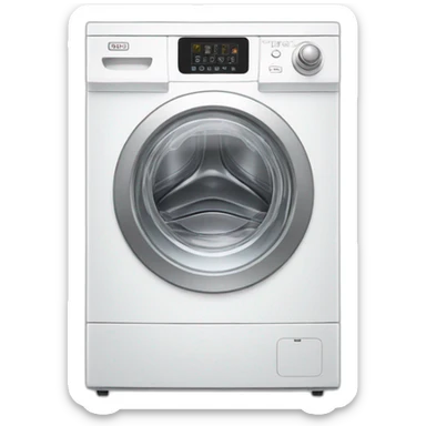 electric motor washing machine sticker