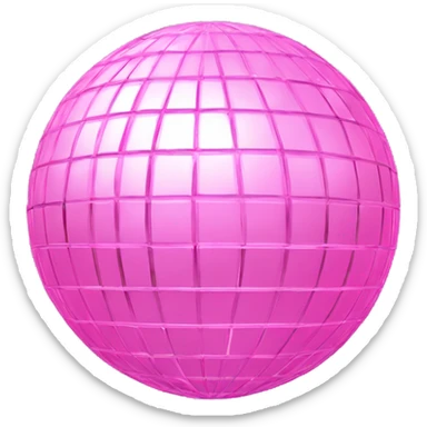 Light pink disco ball  sticker