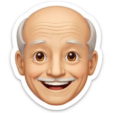 Puedes  hacer un abuelo en emoji sticker