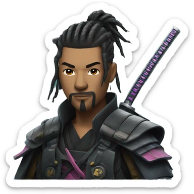 Cyberpunk Samurai sticker