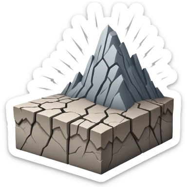 Earthquake image in professional look sticker