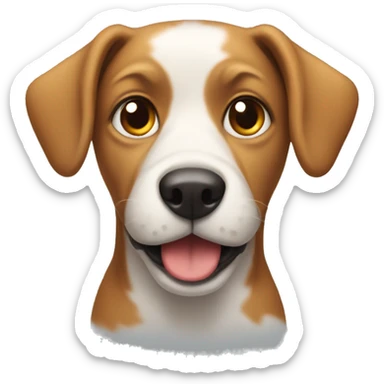 Dog with nos sticker