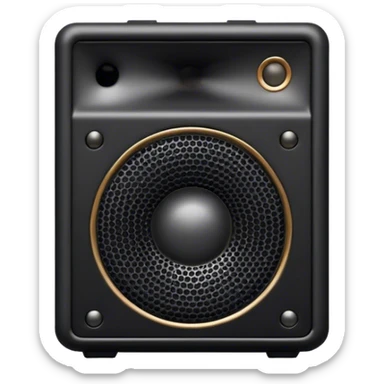 Rectangular black small Marshall speaker sticker