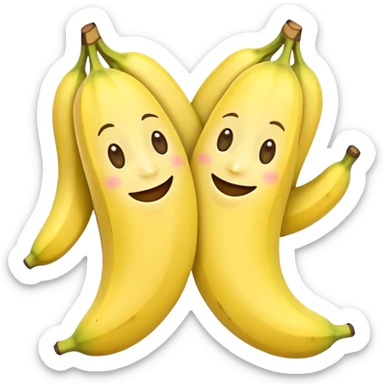 Bananas, in pjs sticker