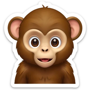 🐒😯؟ sticker