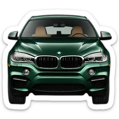 Matt Dark green BMW x6 2023 sticker
