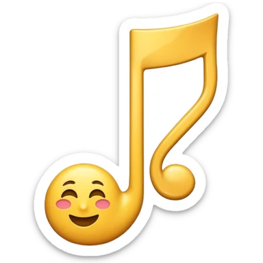 quarter note sticker