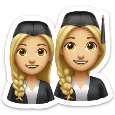 graduate girl sticker