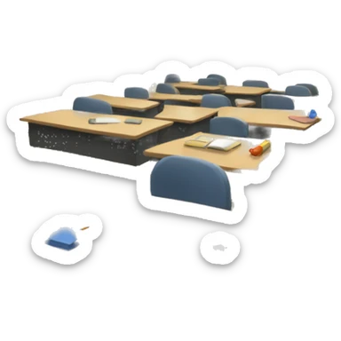 unclean classroom sticker