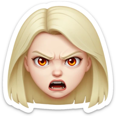 angry loli sticker
