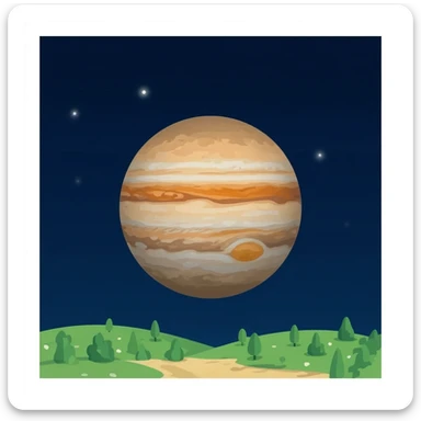 Jupiter (the planet, not the surface, without the space)) sticker
