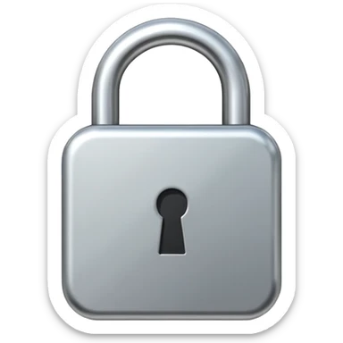 Lock symbol  sticker