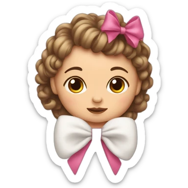 The newborn with a bow. sticker