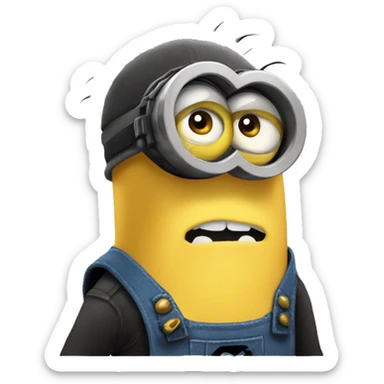 Despicable 4 character mega minion  sticker