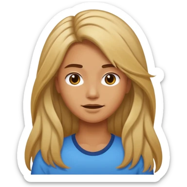 person living in desert just face, hair showing, different hair colors sticker