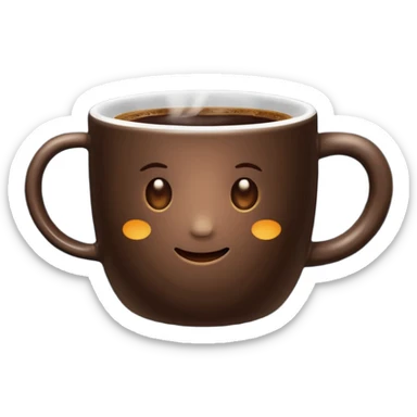 A coffee emoji sticker