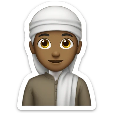 Muslim boy sticker