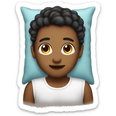 cuddle on bed  sticker