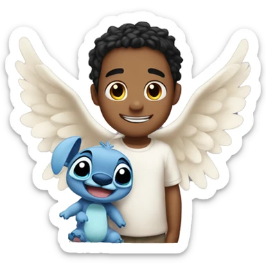 Angel and Stich sticker