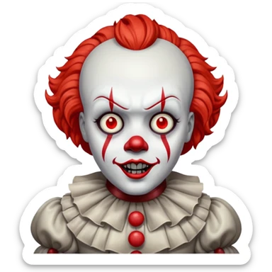 Pennywise faisant les lumières mortes sticker
