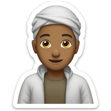 Muslim boy sticker