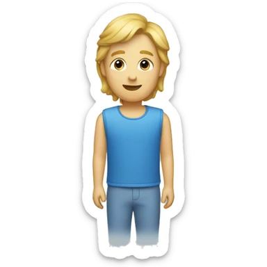 a simple blue rectangle sticker