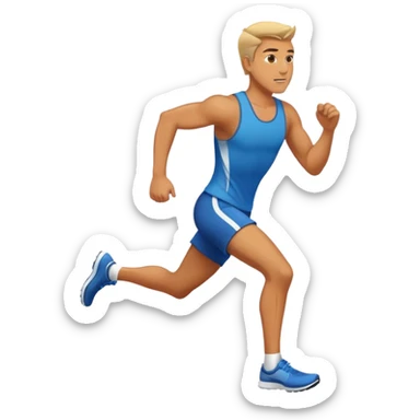 guy running super fast sticker