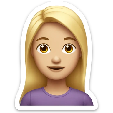 Una familia de cabello rubio y blanca  sticker