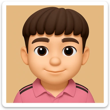 Make the facial expression less sad while preserving the 3D emoji style look and feel. sticker