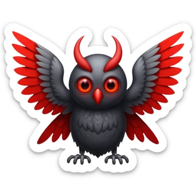 mothman sticker