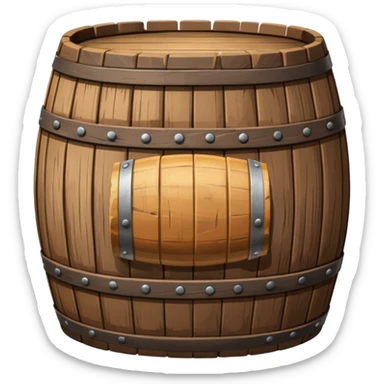 create a dnd style barrel.png using 48x48 pixels size sticker