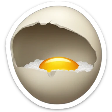 Elephant egg hatching sticker