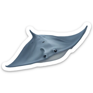 Stingray swimming sticker