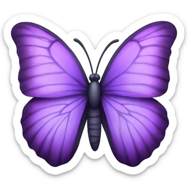 Purple butterfly  sticker