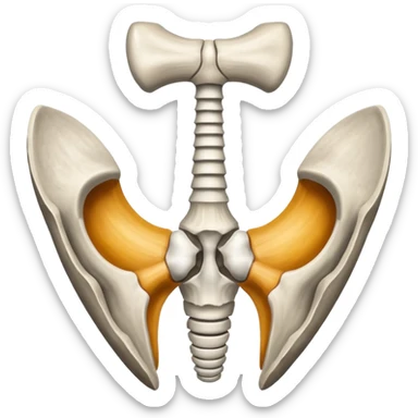 vertebra anatomy  sticker