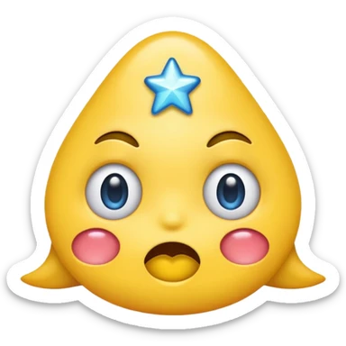 A emoji drooling with star eyes sticker