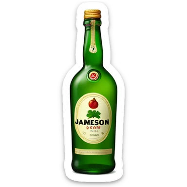 Jameson green bottle sticker