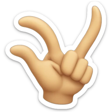 Smiling hand sign of the horns emoji sticker
